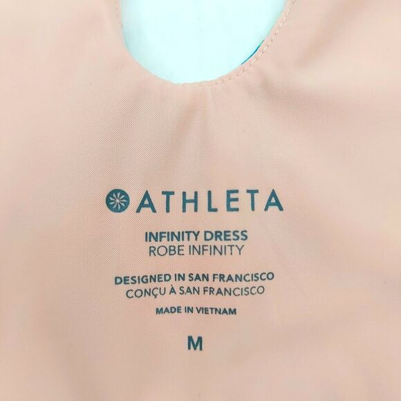 Athleta Infinity Activewear Dress Womens Medium Pink Elegance Floral Orchid - Picture 11 of 13